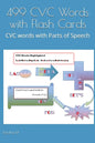 499 CVC Words with Flash Cards: CVC words with Parts of Speech - Paperback