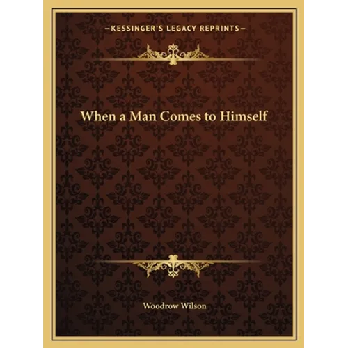 When a Man Comes to Himself - Paperback