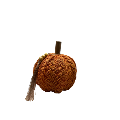 Burnt Orange Braided Harvest Pumpkin