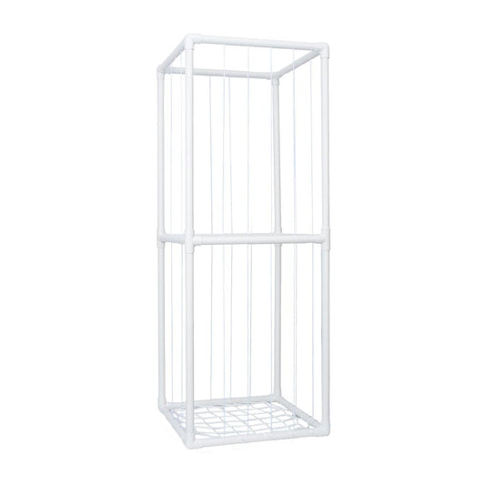 Stuffed Animal Storage PVC Plush Organizer Shelf Plush Stuffed Animal Holder Standing Kids Toy Storage Cage with Elastic Band for Nursery Play Room Be