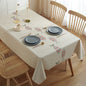 Printed Check Thickened Round Table Wash Free