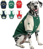 Warm Dog Varsity Jacket Heavyweight Fleece Pet Coat Small-4XL