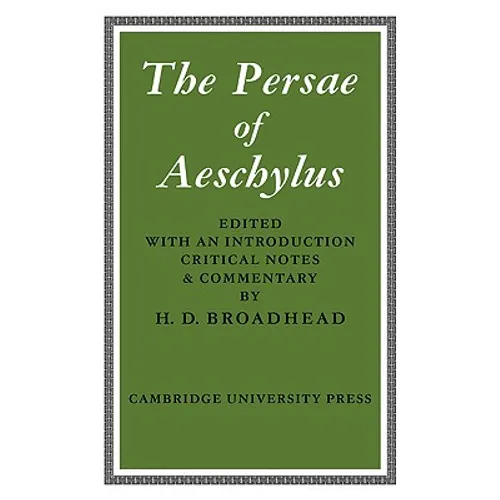 The Persae of Aeschylus - Paperback