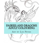 Fairies and Dragons: Adult Colouring Book - Paperback