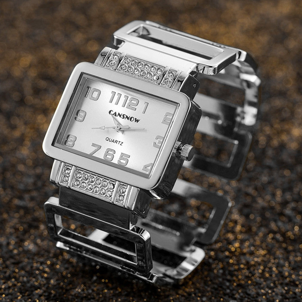 Fashionable Gold And Silver Womens Watch