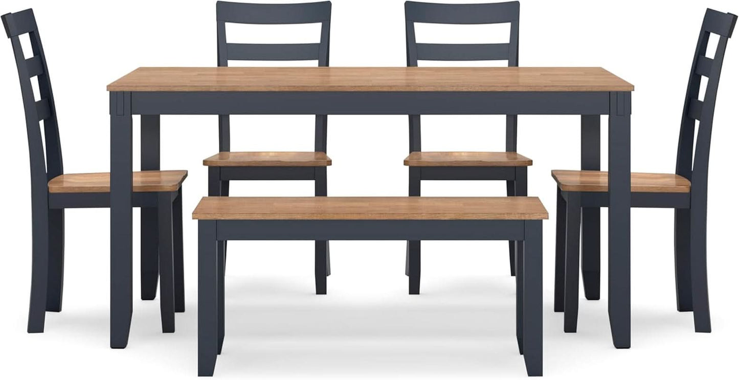 Intercontinental Mango Wood Dining Table Set Cerulean