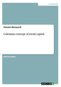 Colemans concept of social capital - Paperback