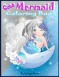 Cute Mermaid Coloring Book: Grayscale Gorgeous Coloring Book with Mermaids and Sea Creatures for girls Ages 4-8 - Paperback