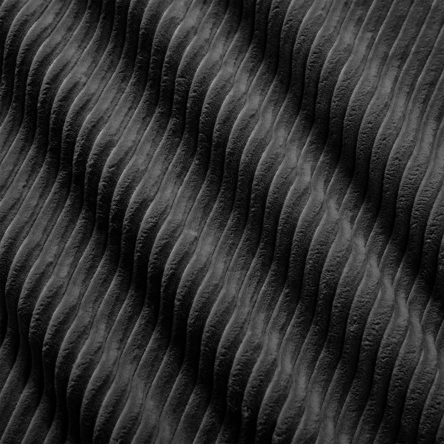 Ottoman Corduroy - Black