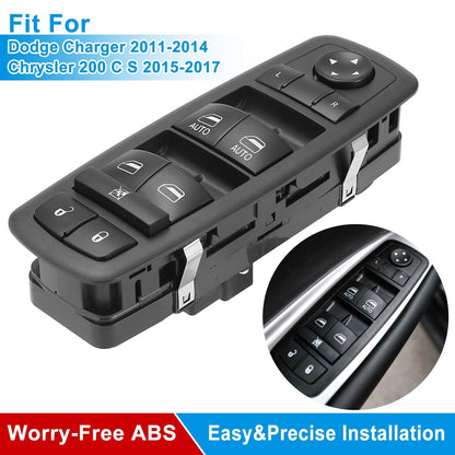 Electric Master Power Window Switch Fit for 2011-2017 Dodge Charger Chrysler Front Left Driver Side 68231805AA