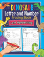 Dinosaur Letter and Number Tracing Book Left Handwriting: Dino Practice Workbook for Left-Handed Preschoolers - Perfect Math and Alphabet Learning Wor - Paperback