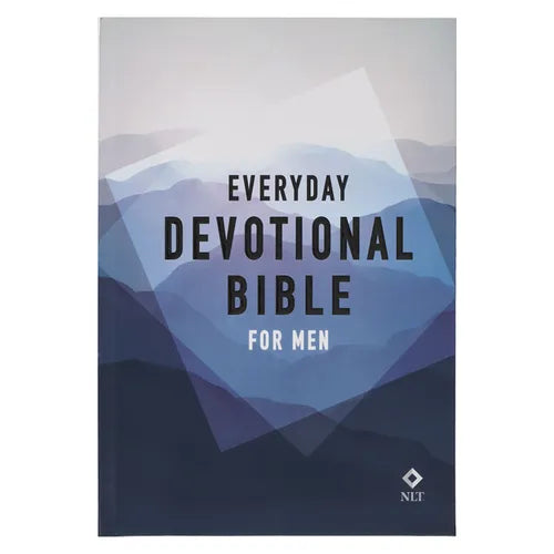 NLT Holy Bible Everyday Devotional Bible for Men New Living Translation - Hardcover