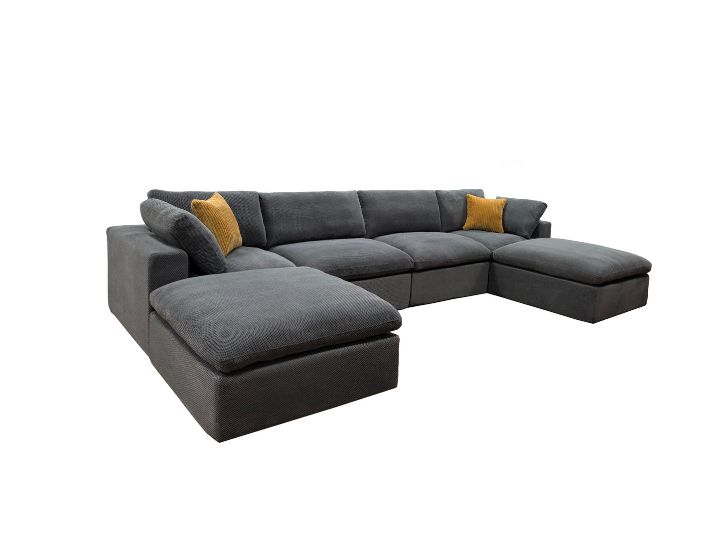 Sectional Sofa Modular Polyester 6 Seat 160
