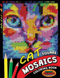 Cat Square Mosaics Coloring Book: Colorful Animals Coloring Pages Color by Number Puzzle - Paperback