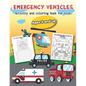 Emergency Vehicles Activity and Coloring Book for kids Ages 5 and up: Over 20 Fun Designs For Boys And Girls - Educational Worksheets - Paperback