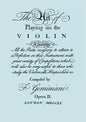 The Art of Playing on the Violin. [Facsimile of 1751 edition]. - Paperback