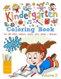Kindergarten Coloring Book - Volume 2: Kids Ages 2-5: Fun with Letters, Numbers, Shapes, Colors, Animals & Dinosaurs - Paperback