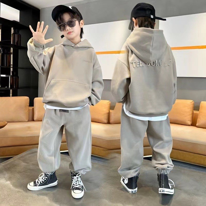 Polyester Children's Loose-fitting Plus Size Pullover