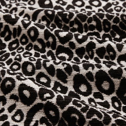Sectional Sofa Modular Chenille Leopard Print Khaki 4 Seat Deep Seat