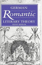 German Romantic Literary Theory - Paperback