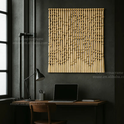 Luxury Handmade Macramé Wall Tapestry – Large Woven Cotton Art