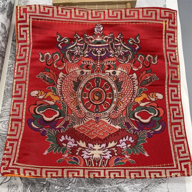 Tibetan-Style Buddha & Vajra Altar Cushion Mats