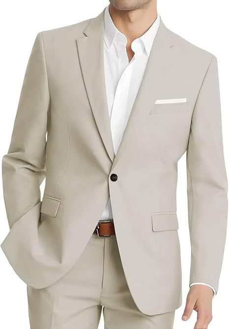 Mens Korean-style Slim-fit Two-piece Suit
