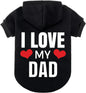 Dog Hoodie Sweatshirt with Leash Hole Warm Pet Clothes XS-XXL Dogs