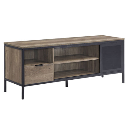 Nantan - 21" TV Stand - Rustic Oak & Black