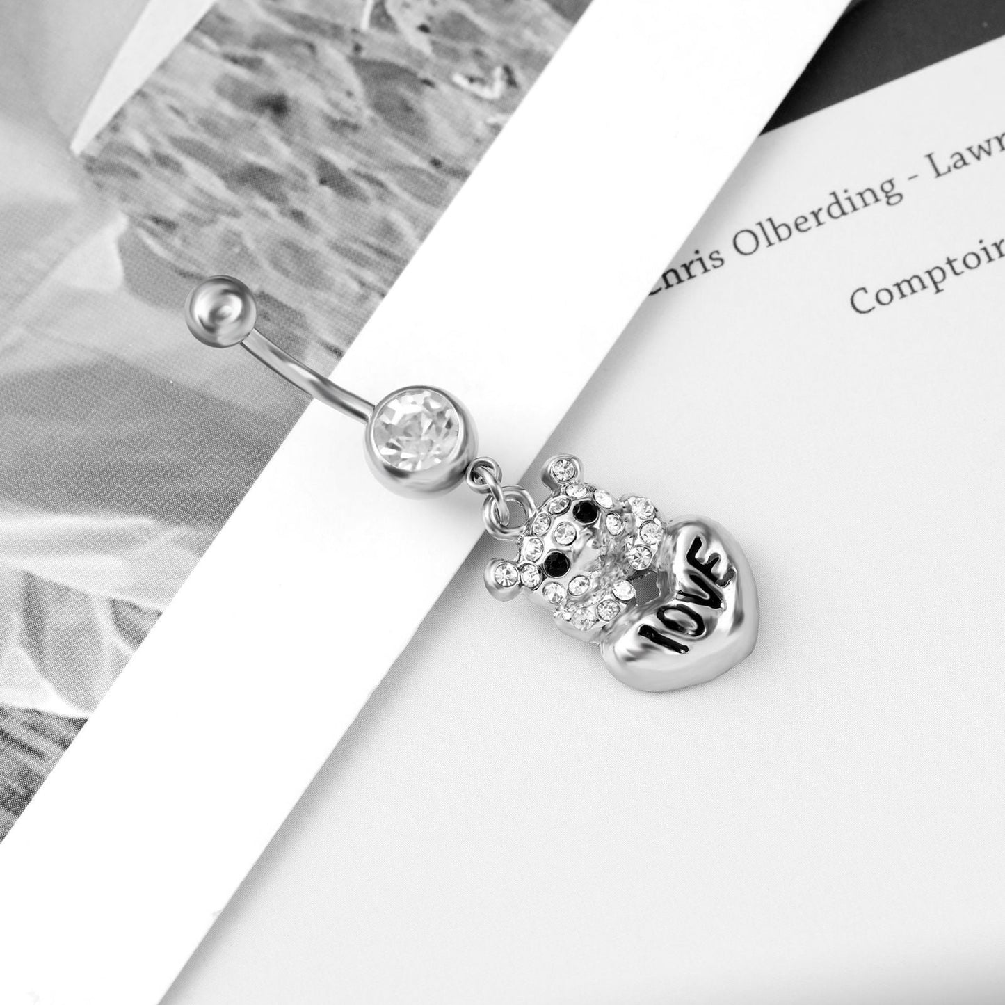 Stainless Steel Creative Animal Belly Button Ring