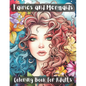 Fairies and Mermaids Coloring Book for Adults - Paperback