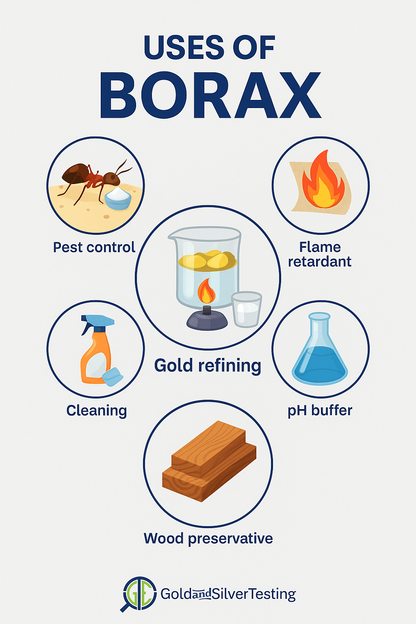 GTE Borax Acid for Gold Refining – 8 oz or 2 lb Bag| Flux for Melting & Oxidation Protection