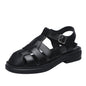 Fashion Plus Size Toe Hollow Hollow Buckle Sandals