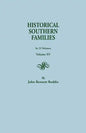 Historical Southern Families. in 23 Volumes. Volume XV - Paperback