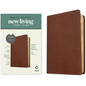 NLT Thinline Center-Column Reference Bible, Filament Enabled (Leatherlike, Rustic Brown, Red Letter) - Imitation Leather