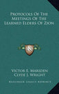 Protocols of the Meetings of the Learned Elders of Zion - Hardcover