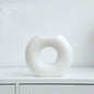 Nordic Style Simple Ceramic Vase Semicircle Creative Flower Device