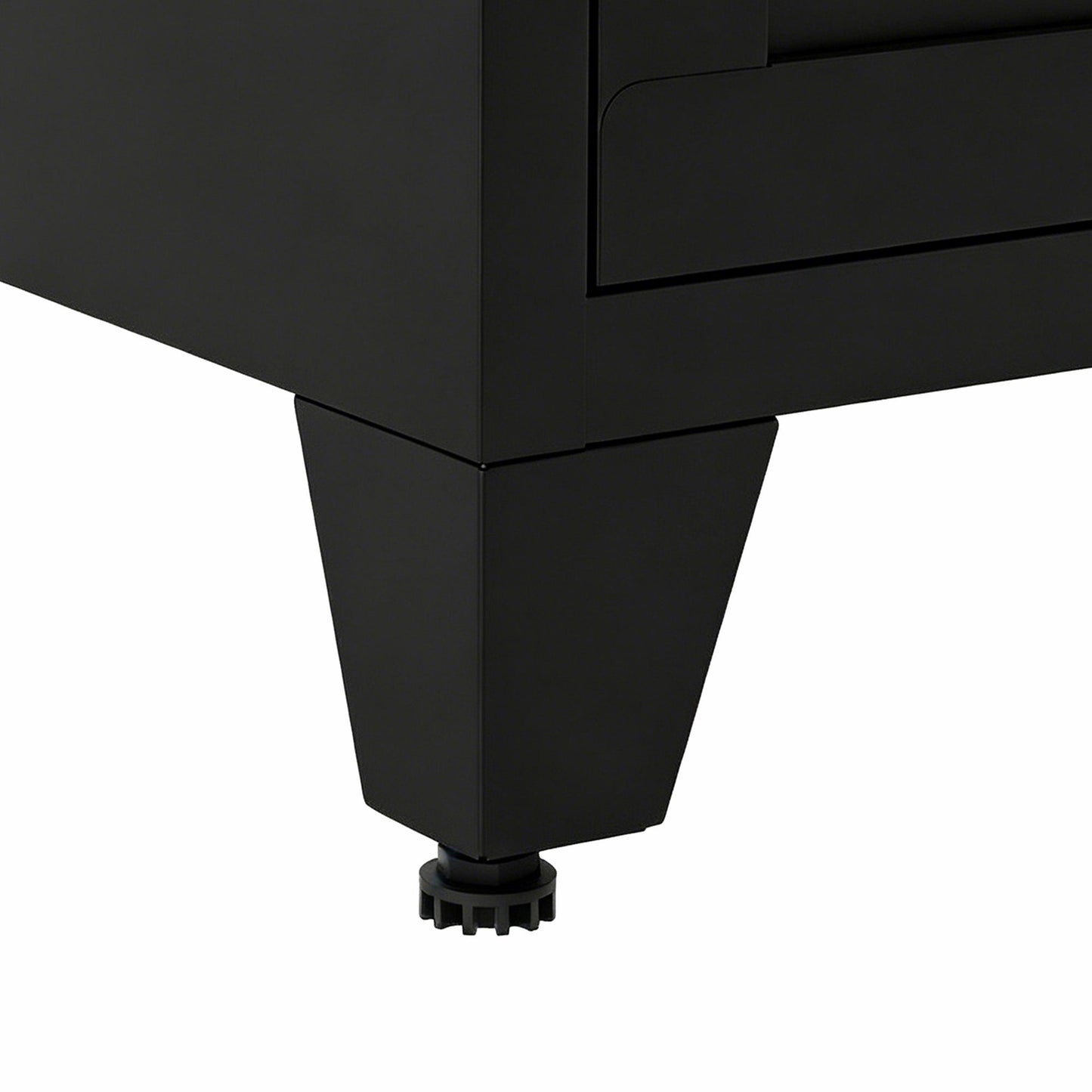 Dresser 6-Drawer Black Steel Smooth-Glide Powder Coat 47.3x15.8x30 In