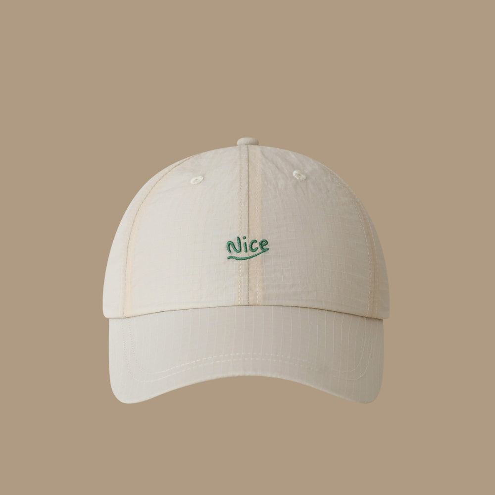 Summer Women's Fine-check Embroidered Nice Letter Style Fashionable And Simple Baseball Cap, Suitable For Daily Commuting And School Wear, Versatile Soft-brimmed Hat