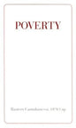 Poverty - Paperback