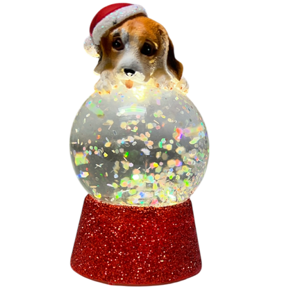 Lighted Beagle Snowglobe