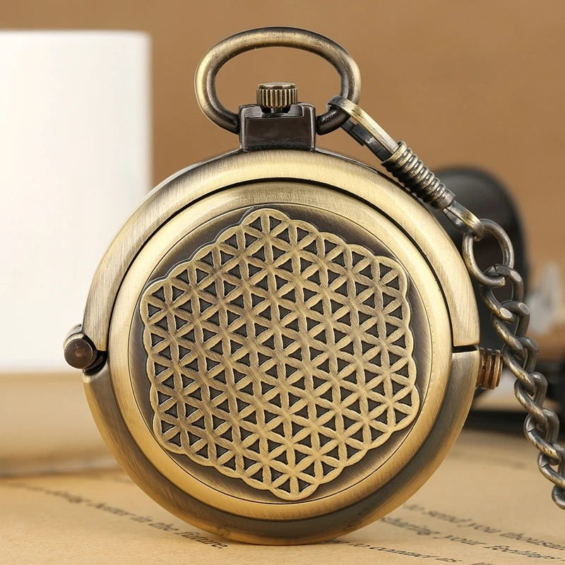 Roman Numeral Manual Winding Mechanical Pocket Watch