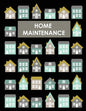 Home Maintenance Log Book: House Repair Checklist Tracker For Scheduling Services and Repairs, Notebook For Home Improvement And Renovation Proje - Paperback