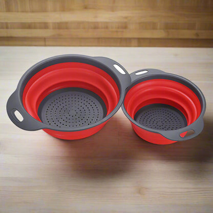 Foldable Silicone Colander – Space-Saving Strainer