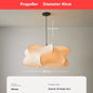 Artistic Japanese Propeller Silk Chandelier
