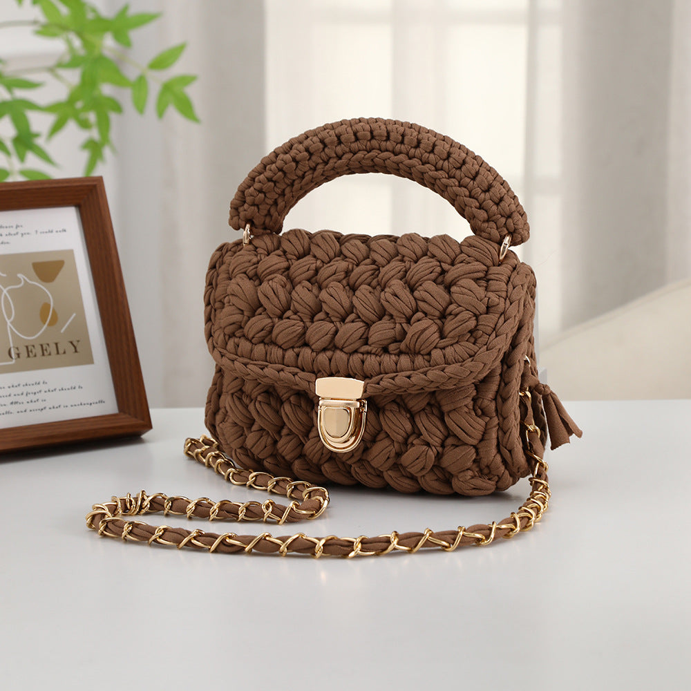 Handwoven Womens Tote Bag Minimalist Style