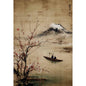 Japanese Traditional Asian Landscape Poster Retro Ukiyo-e Zen Ink Mountain Scenery Canvas Painting Wall Art for Room Home Decor
