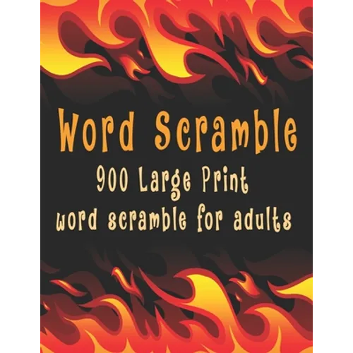 Word scramble: 900 Large Print word scramble for adults - Paperback