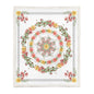 Chinese Floral Flannel Blanket – Soft Printed Throw in Multiple Sizes