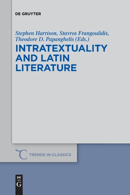 Intratextuality and Latin Literature - Paperback
